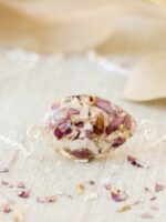 Funeral Flower Keepsake Bracelet – Memorial Jewelry with Real Preserved Flowers