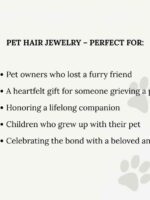 Custom Pet Memorial Necklace – Personalized Keepsake with Pet Hair & Preserved Rose