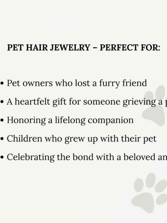 Custom Pet Memorial Necklace – Personalized Keepsake with Pet Hair & Preserved Rose