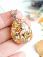 Bridal Bouquet Flower Preservation Necklace – Personalized Wedding Keepsake