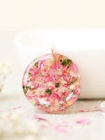 Flower Preservation Wedding Resin Necklace | Keepsake Gift for Bride