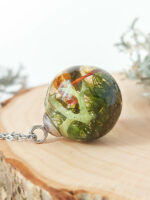 Nature Necklace with Mushroom and Moss