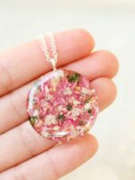 Flower Preservation Wedding Resin Necklace | Keepsake Gift for Bride