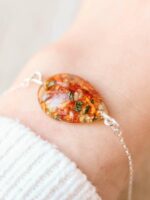 Wedding Flower Preservation Bracelet | Custom Bridal Keepsake with Real Flowers