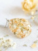Wedding Flower Preservation Necklace – Custom Jewelry Made with Your Real Bouquet Flowers