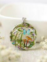Fantasy Mushroom Necklace - Magical Fairytale Jewelry