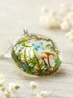 Fantasy Mushroom Necklace - Magical Fairytale Jewelry
