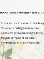 Wedding Bouquet Preservation Bracelet – Custom Resin Jewelry with Your Real Flowers