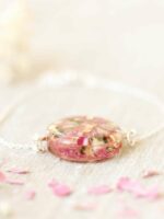 Wedding Bouquet Preservation Bracelet – Custom Resin Jewelry with Your Real Flowers