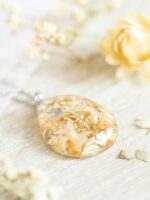 Wedding Flower Preservation Necklace – Custom Jewelry Made with Your Real Bouquet Flowers